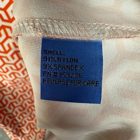 J Mclaughlin Top Womens Large Orange Durham Catalina Cloth Sleeveless Preppy - Picture 7 of 12